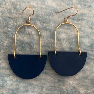 Nickel and Suede Navy Baby Isla